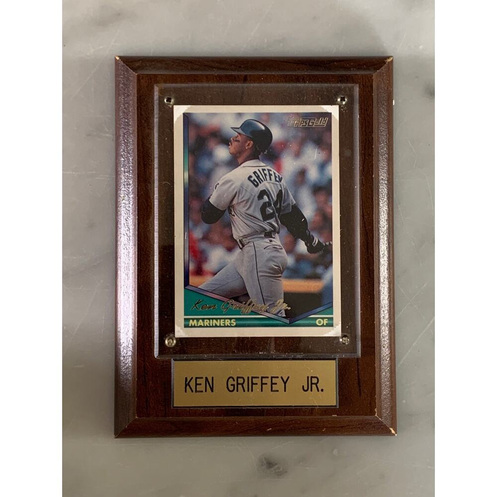 Topps Gold Ken Griffey Jr. Mariners Plaque Baseball Card